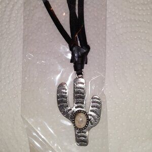 Men's Silver Cactus Necklace South Western NEW in package. See descri…